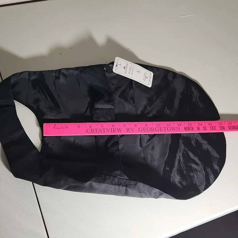 Dog clothes size L tux see meaurments for exact fit black New Fashion Vest Tux